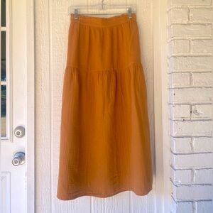 Universal Threads mustard cotton skirt